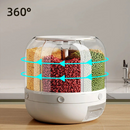 Dispensador Giratório 360° para Arroz e Grãos