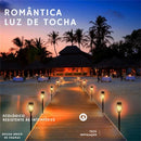Luminária Solar de Chama para Jardim Led com Painel Solar